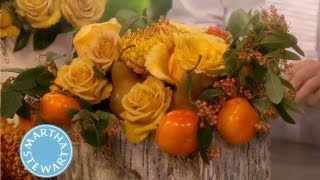 Rustic Holiday Flower Arrangement ⎢Thanksgiving Decorations | Martha Stewart