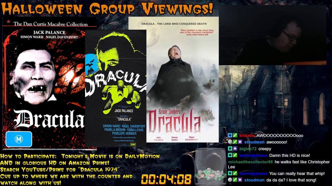 Halloween Group Viewing Dracula 1974 With Jack Palance Youtube