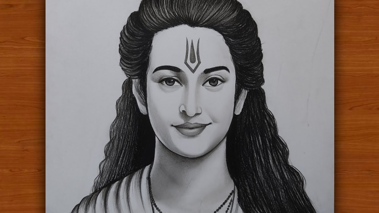 Shree Ram Sita ji drawing 😍 For Beginners | By Aman ArtsWorkFacebook