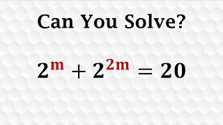 A Nice Exponential Equation | Math Olympiad Problem
