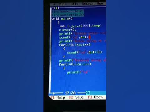how to use bubbles sort in array!! use of bubble sort!! array in c ...