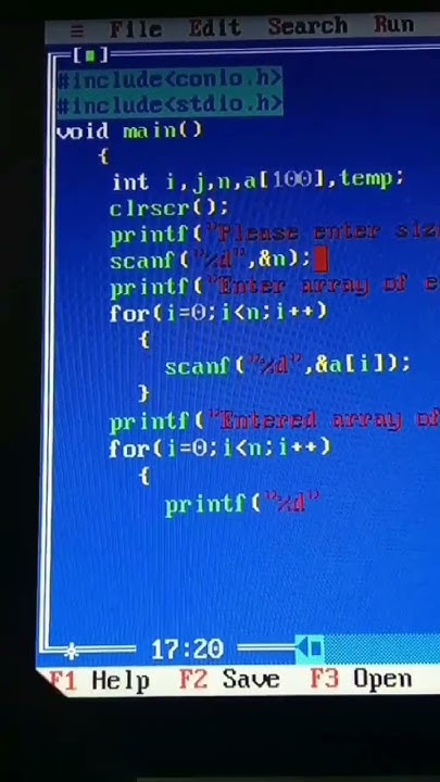 how to use bubbles sort in array!! use of bubble sort!! array in c ...
