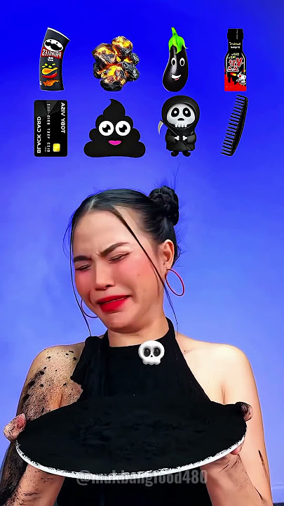 Download lagu ASMR Mukbang😵🖤☠️Eating Random Black Food Color