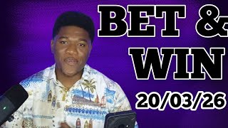 FOOTBALL PREDICTIONS TODAY 20/03/2026 SOCCER PREDICTIONS TODAY | BETTING TIPS, #footballpredictions screenshot 1