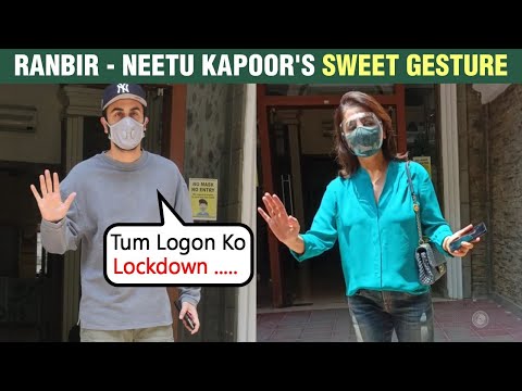 Ranbir Kapoor Shows Concern Towards Media As He Visits Clinic With Neetu Kapoor