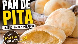 Cómo hacer PAN DE PITA PERFECTO | Receta fácil paso a paso