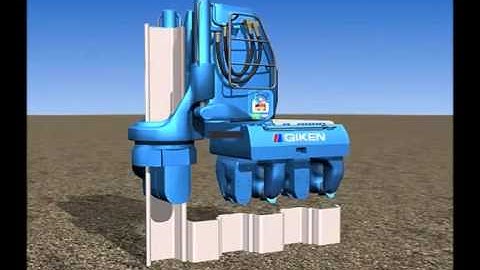 Cách vận hành máy ép cọc tự động - tự hành