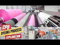 Cold pad batch cpb dyeing process  step by step explanation