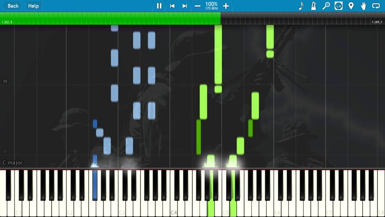 SOCOM: Combined Assault - Main Theme - Piano Tutorial (Synthesia)