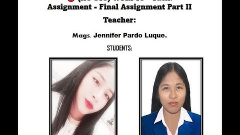 (AC-S18) Week 18 - Task: Assignment - Final Assignment Part II