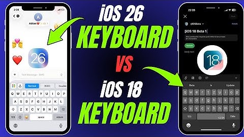 iOS 26 Keyboard Vs iOS 18 Keyboard!(Quick Comparison)