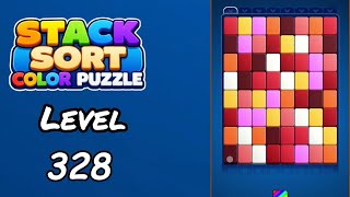 Stack Sort Color Puzzle Level 328 Walkthrough