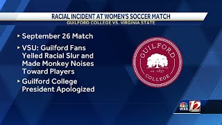 Guilford College 'fans' accused of yelling racial slurs, making 'monkey noises' at soccer match