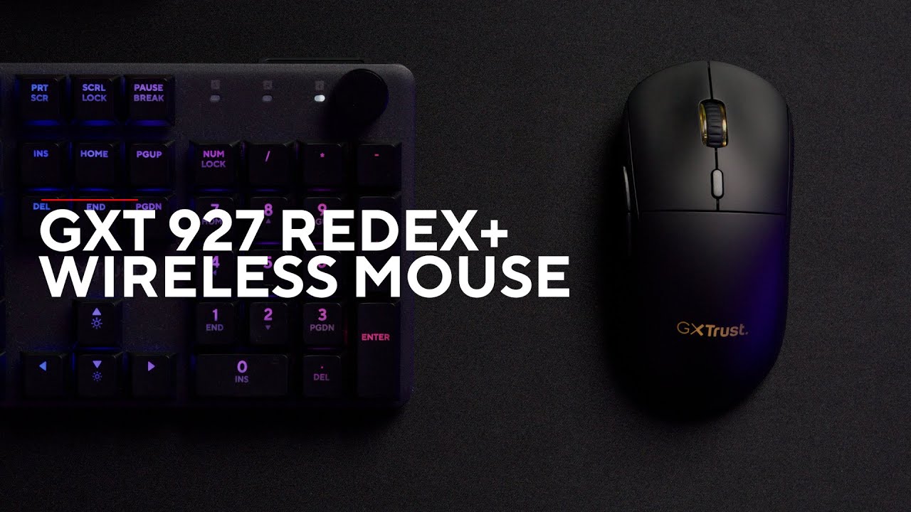 Mouse Gaming Wireless TRUST GXT 927 Redex+, 25600 dpi, negru