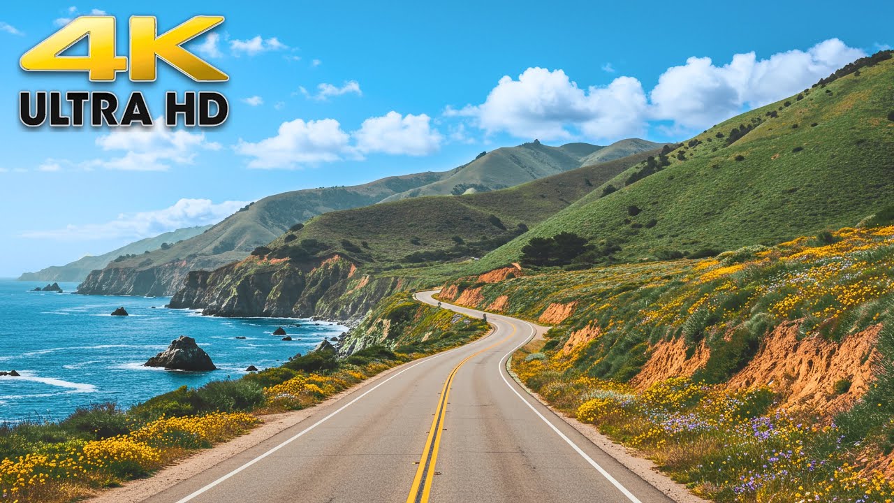 Los Angeles to San Francisco - Highway 101 Scenic Road Trip Drive 4K California