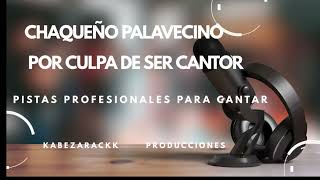 CHAQUEÑO PALAVECINO  POR CULPA DE SER CANTOR  PISTAS PARA KARAOKE KABEZARACKK
