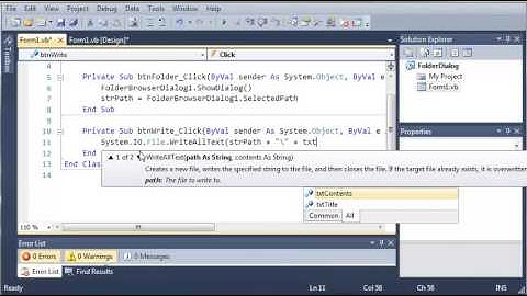 Visual Basic Tutorial   132   OpenFolderDialog   YouTube
