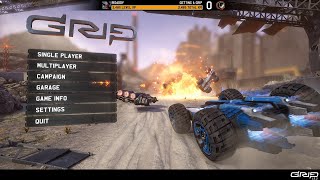GRIP: Combat Racing (2018), split screen on PC Steam screenshot 2