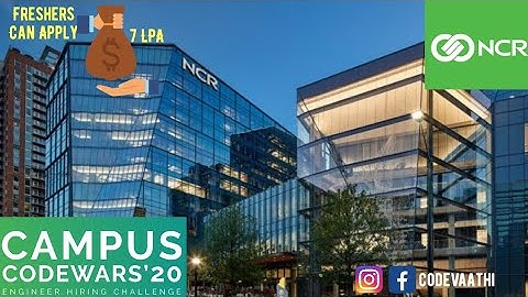 NCR Off-campus Drive 2020 | Code wars challenge | 7LPA | Freshers can apply