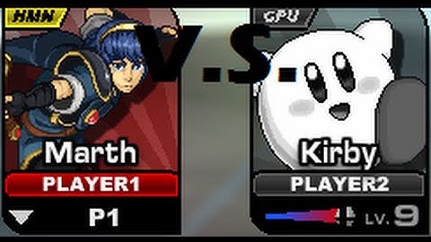 Super Smash Flash 2 v0.9b - Marth V.S. Kirby!