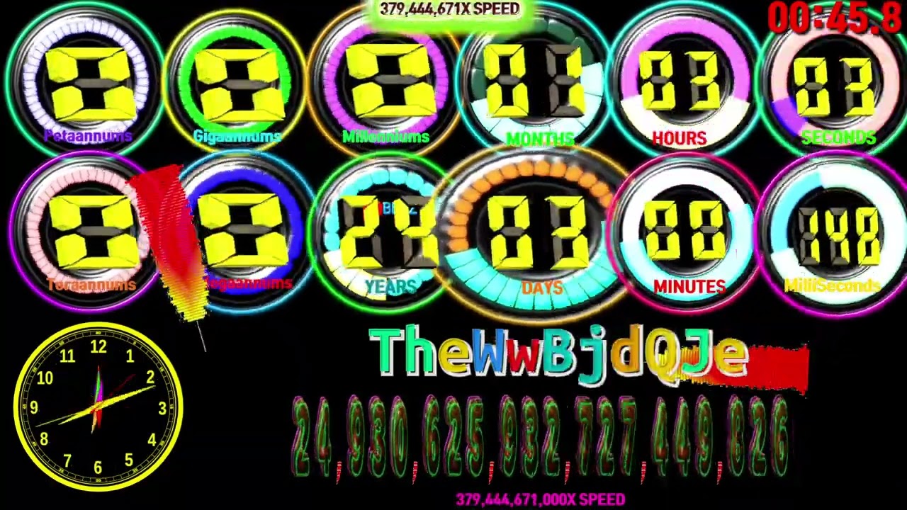 Fast Qatar countup timer  alarm🔔[Speed feeling]