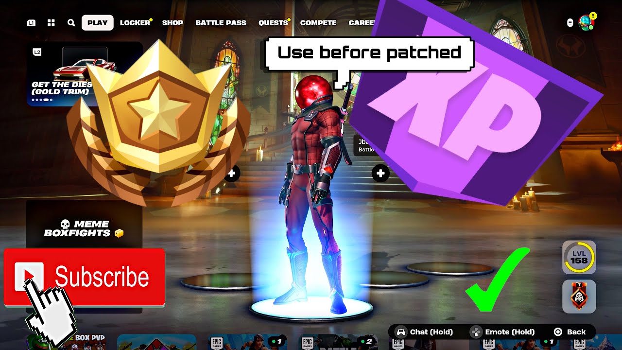 Xp Level Map *BEST XP MAP WALKTHROUGH USE BEFORE PATCHED / BATTLE PASS LEVELS / 100K ...