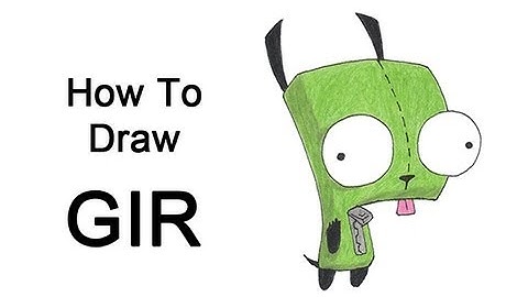 How to Draw GIR (Invader Zim)