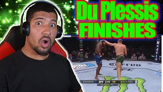 NEW MMA FAN REACTS TO:  Dricus du Plessis Best Finishes in UFC