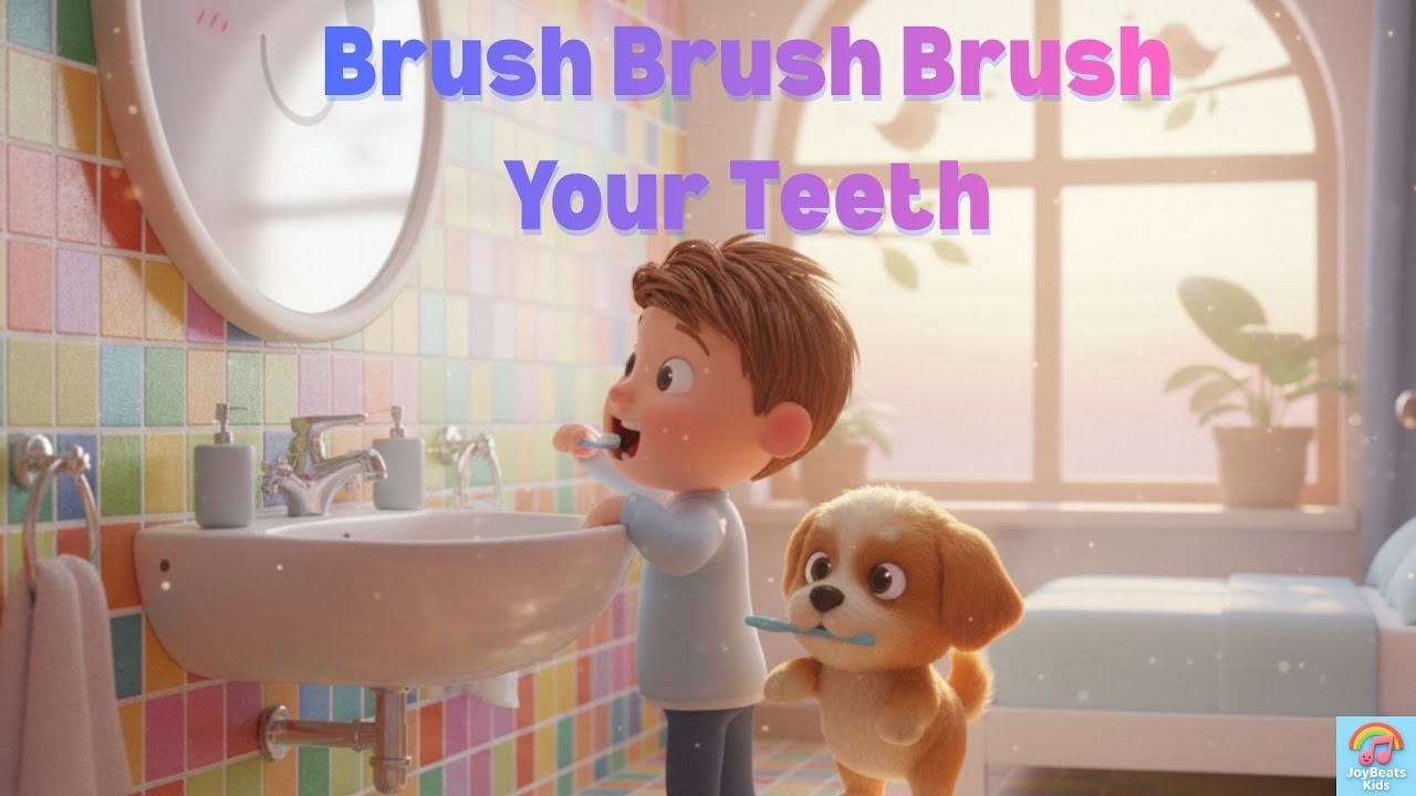 Brush Brush Brush Your Teeth | JoyBeats Kids | Fun Morning Routine Song ...
