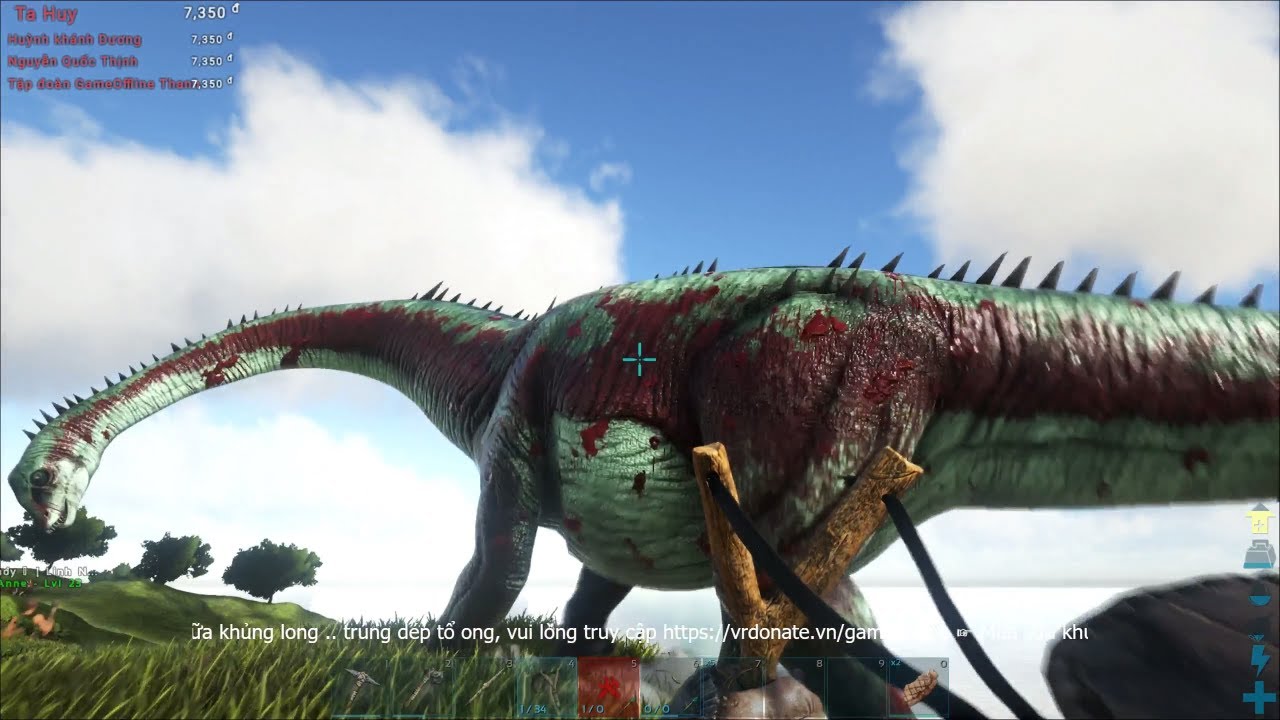 ark survival evolved ออนไลน์  Update  ARK: Survival Evolved Online #27 - Đi săn khủng long cùng em Mê Game và Linh Ngáo =))