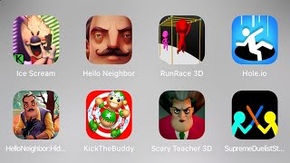 Ice Scream,Hello Neighbor,RunRace 3D,Hole.io,HelloNeighbor:Hide&Seek,KickTheBuddy,Scary Teacher 3D screenshot 4