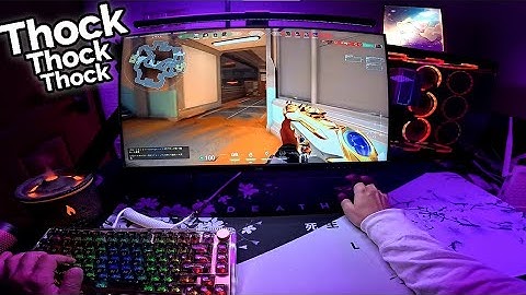 Extreme Thocky Keyboard Unboxing ft. Mechlands x Aula F99 Pro (POV Japanese Valorant 360hz)