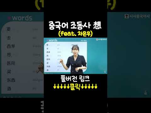 중국어 <strong>조동사</strong> 想 (feat.차은우) #차은우 #중국어 #중국어공부 #중국어회화 #중국 #중국여행 #중국어독학 #hsk