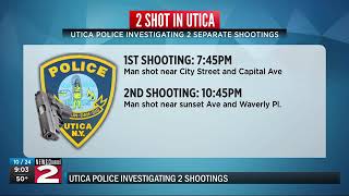 2 shot in utica