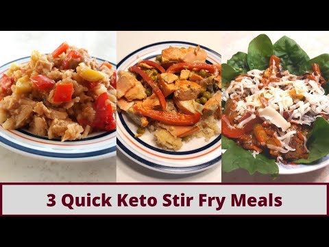 3 Quick Keto Stir Fry Meals  (Gluten Fee)