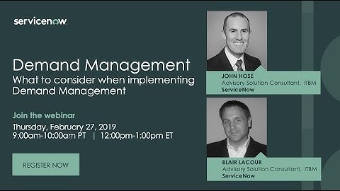 TechTalk - Feb 27 Last Thursdays with ITBM Webinar: Demand Management