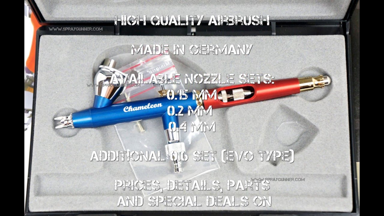 Airbrush review Harder and Steenbeck Chameleon Infinity Aluminum airbrush 