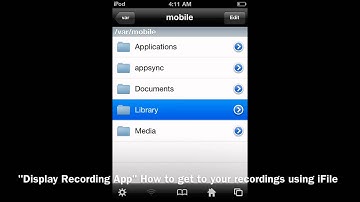 Display Recorder how to get to your recordings