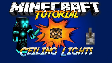 Minecraft Tutorial: Ceiling Lights With On/Off Switch