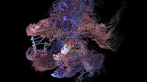 Electric Monstor: Particle simulation with #houdini . Look dev with #karma  and #nuke