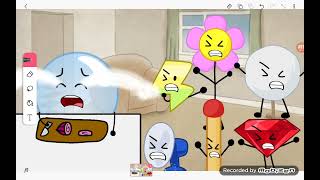 BFB: bubble cutting the onion and cries @BFDI