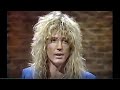 Capture de la vidéo David Coverdale (Whitesnake) Talks About His Engagement To Tawny Kitaen On Mtv (August 1987)