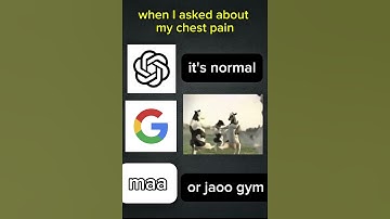 "When I ask about my chest pain 😭"#Shorts #YouTubeShorts #chatgpt #google  #foryou #trending