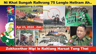 Apr 23 Zan: Ni 1 Sungah Ralhrang 75 Lenglo Hellram Thleng. Ramri Gate Khar Ruangah Mipi Harsa Thei