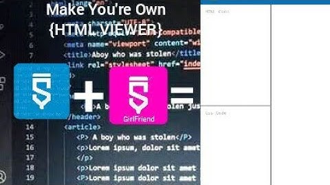 Make You Own HTML VIEWER IN SKETCHWARE