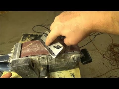 Как заточить «побитые» ножи для электрорубанка