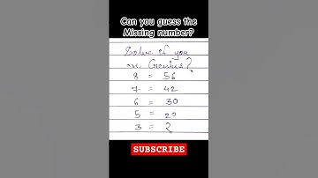 Commen the missing number? #shorts #comment #puzzle #solve #guess