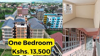 Touring a New One Bedroom Apartment in the Vibrant White House of Nakuru | Rent 13,500 Shillings