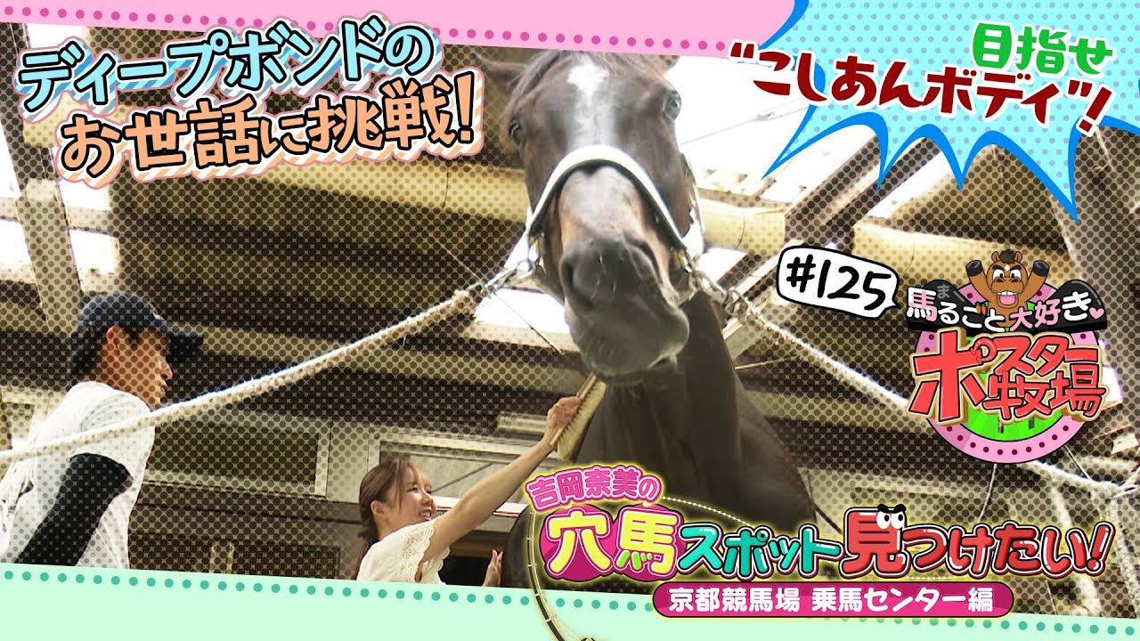 馬るごと大好き♡ポスター牧場　第１２５話「穴馬スポット見つけたい！～京都競馬場 乗馬センター③～」