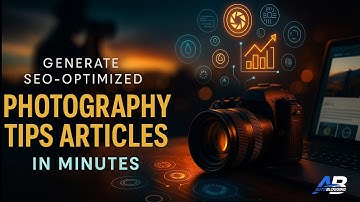 How to Write Photography Tips Blogs Fast with AI (2025 SEO Tool)